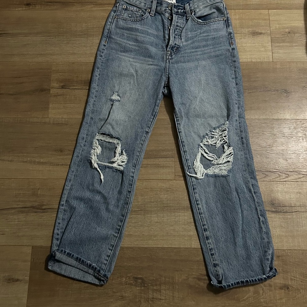 Pistola Ankle & Cropped Distressed Jeans - Blue